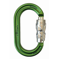iclimb 210B-F3L 對稱性正O自動鋁合金鉤環 綠色 24kN 鍛造母套